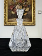 Piękna Kryształowa karafka szlifowana ,vintage retro prl kryształy z epoki