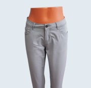 Damskie szare bawełniane spodnie rurki Blue Motion 38/M