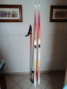 Narty biegowe Fischer+kije Leki