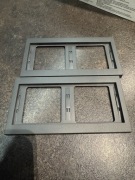 Ramka podwójna Berker antracyt pozioma