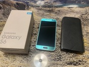 Samsung Galaxy S6 SM-G920F 3/32GB niebieski + etui ze skóry naturalnej