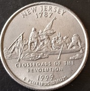 1/4 dolara 1999 New Jersey