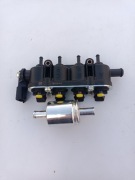 Nowa listwa wtryskowa wtryski-wacz-e landi-renzo med żółte omegas lpg gazu