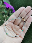  Bransoletka kamienie srebro labradoryt onyks turm