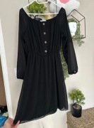 Czarna klasyczna sukienka m/l 