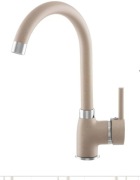 Bateria kuchenna beżowa do zlewozmywaka jednouchwytowa kran stojący BETA