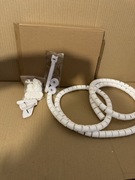 osłona kabla, 2 m, 28 mm, wąż kablowy, elastyczny z 1 klipsem