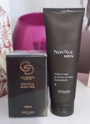 Giordani Gold Essenza Man Elixir + Złuszczający żel do mycia twarzy NovAge 