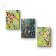 Kompozycja wiosenna , płótno,  40x50x2 cm.