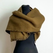 Damski szalik dwustronny Sinsay nowy z metką zielono - czarny