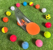 Przyrząd do trenowania uderzeń golfowych putting Orange