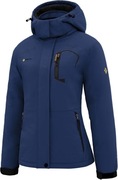 Kurtka damska narciarska, ciepła GEMYSE granatowa L