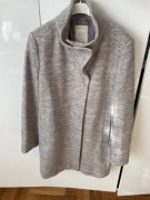 Szary płaszcz z domieszką wełny ESPRIT 44 XXL