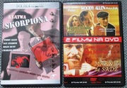 Klątwa skorpiona Słoneczni chłopcy (Woody Allen) Markiz de Sade 2 x DVD