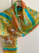 Piękny szaliczek z jedwabiu naturalnego, pure silk