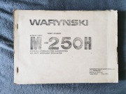 Oryginalny Katalog części Waryński M-250H koparka gąsienicowa ENG/PL Parts