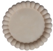 Zestaw OWALNA taca dekoracyjna gips ceramiczny 18cm MANUFAKTURA