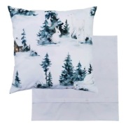 Poszewka 40x40 cm Zimowy Las - Bawełna premium