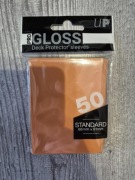 ULTRA PRO: DECK PROTECTOR SLEEVES GLOSS ORANGE 50 SZTUK 66 X 91MM
