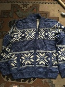 Sweter podszyty polarem XL