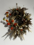 Wieniec z suszu / wieniec na drzwi z suszonych traw 