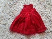 Piękna sukienka z weluru? 80 early days świąteczna czerwona