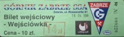 Bilet Górnik Zabrze - Odra Wodzisław Śląski  18.04.1998