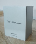 Zegarek damski Calvin Klein Jeans srebrny bransoleta elegancki 