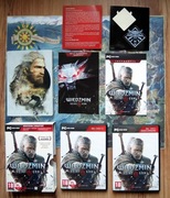 STEELBOOK premierowe Wiedźmin 3 Dziki Gon PC mapa naklejka kompendium instr