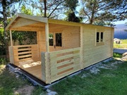 domek z tarasem *6 x 4* 24 m2*działka ROD*balik 34
