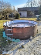 Basen na lato prawie 4m średnicy, pompa drabina komplet