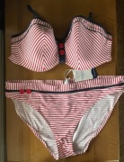 Panache Cleo Lucille bikini 36FF 80FF 80H Marynarskie paski 20/18 46/48 3XL
