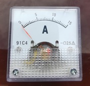 Miernik amperomierz DC analogowy 0-15A  91C4