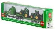 ZESTAW SIKU 1837 CIĄGNIK JOHN DEERE LAWETA PRZYCZEPA TRAKTORY 1:87 NOWY