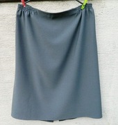 Szara klasyczna spódnica plus size 46