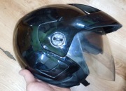 KASK OTWARTY  CZARNY | M | AWINA 57-58 cm z blendą 
