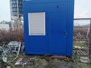 Kontener biurowy stróżówka na działkę na budowę HDS