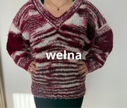 Wełniany sweter hand made,r.44/46
