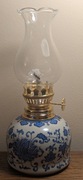 lampa lampka naftowa porcelanowa ozdobna nowa wysokość 17 cm 