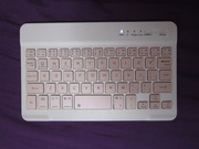 Mini Klawiatura biało różowa bezprzewodowa bluetooth sprawna