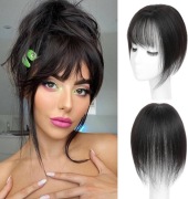 Topper z grzywką w brązowej czerni 26cm