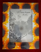 Kwiatowa ramka na zdjęcia - słoneczniki .