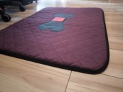 Legowisko, poduszka! 87x67, elegancki styl! Ciemny bordo!