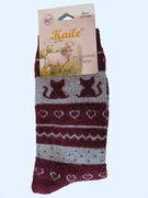 Skarpety, skarpetki damskie zimowe wełniane kaszmirowe ciepłe 37-42 HIT!