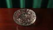 Kryształowa popielnica vintage PRL 14,5 cm | szkło kryształowe