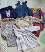 Zestaw ubrań dziewczynka 62-68 różne marki 13 sztuk