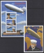 zeppelin sterowce GUYANA 2000 seria + blok =98,50