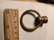 Stara mosiężna nakrętka z kółkiem do starej lampy