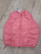 Kamizelka/ ocieplacz/ bezrękawnik dziewczęcy, różowy - rozm 74