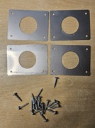 Nierdzewna nakladka na wlot do budki lęgowej.